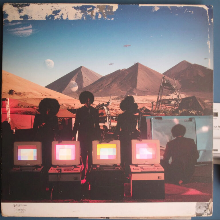 Firefly_A retro 1960s-style album cover with bold, distressed colors and textures dominates t 25751