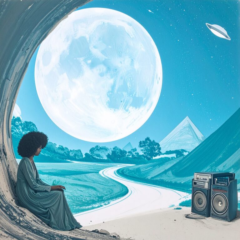 Firefly_In this surreal album art, African American warlocks and witches with afros sit in a 979614