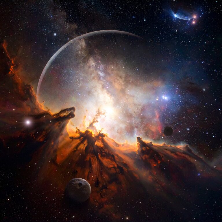Firefly_create a scene set in deep space, use uploaded photo 389490 (1)